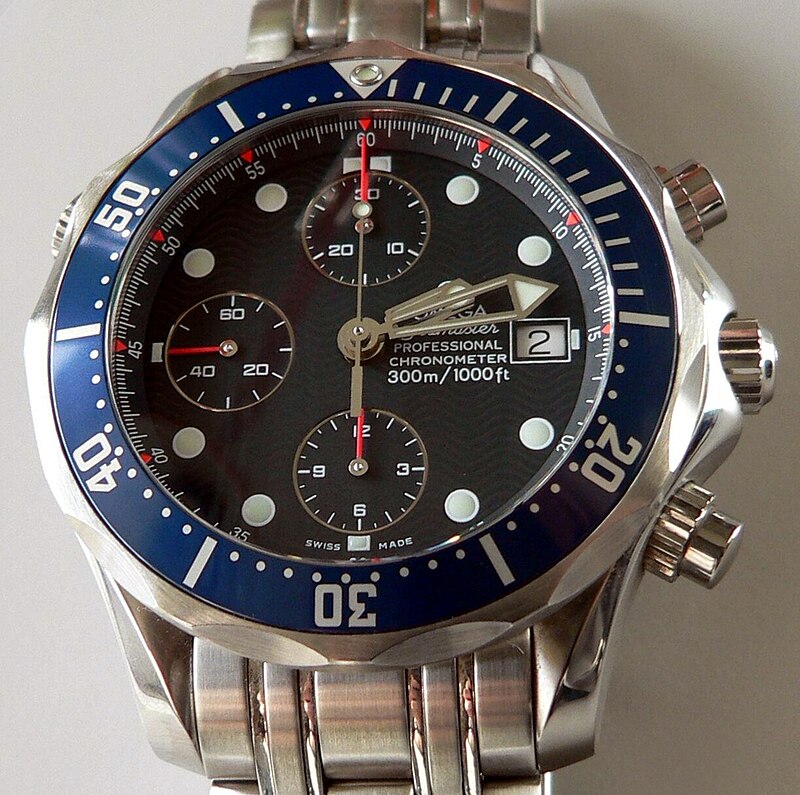 Omega Seamaster 300M chronographe Diver montre de plongée automatique acier inoxydable