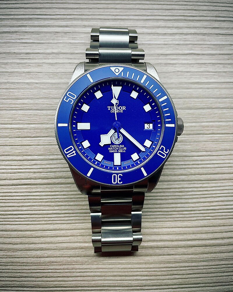 Tudor Pelagos pour Carolina Watch Club Limited Edition, montre de plongée automatique bleue cadran titanium